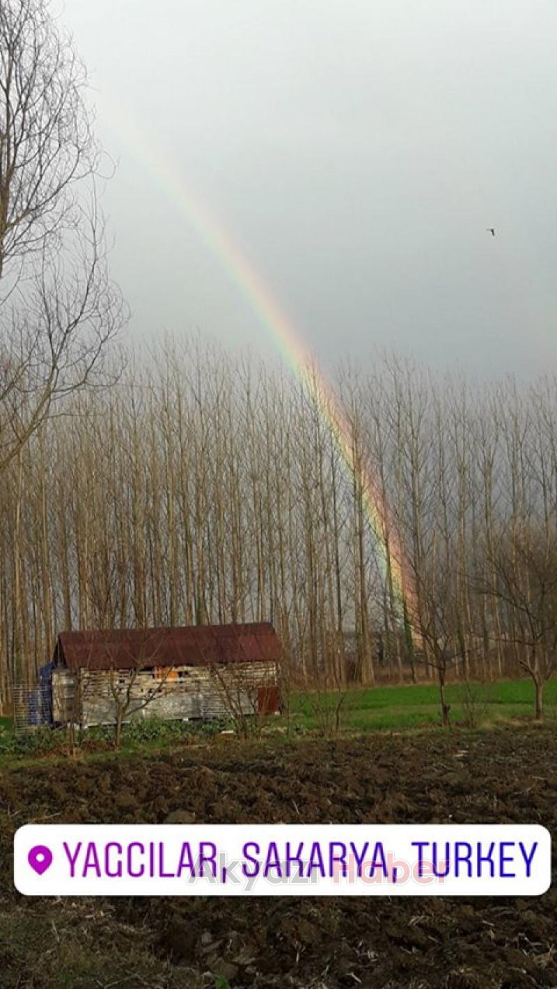 Akyazı’da Gökkuşağı Manzarası