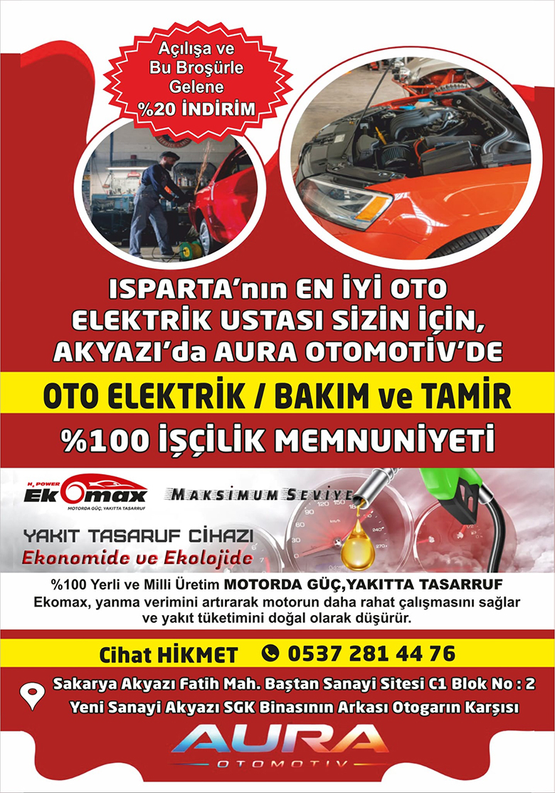 Akyazı’da Güvenilir Oto Elektrik & Oto Tamir için AURA Otomotiv Hizmetinizde!