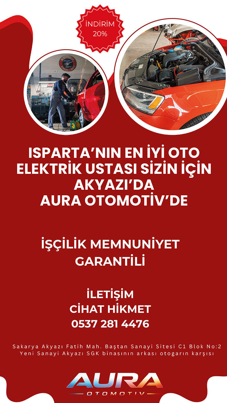 Akyazı’da Güvenilir Oto Elektrik & Oto Tamir için AURA Otomotiv Hizmetinizde!