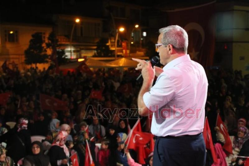 AKYAZIDA İKİNCİ EMRE KADAR MİLLİ İRADE VE DEMOKRASİ NÖBETİ SÜRÜYOR