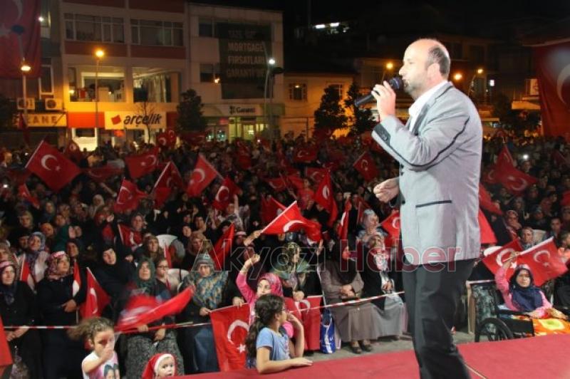 AKYAZIDA İKİNCİ EMRE KADAR MİLLİ İRADE VE DEMOKRASİ NÖBETİ SÜRÜYOR