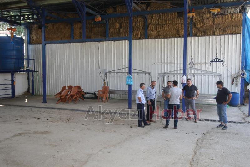 AKYAZIDA KURBAN KESİM YERLERİ DENETİMDE