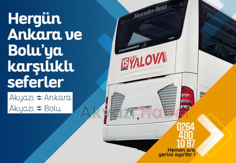 Akyazıda Lüks Yalova Seyahat Hizmet vermeye başladı