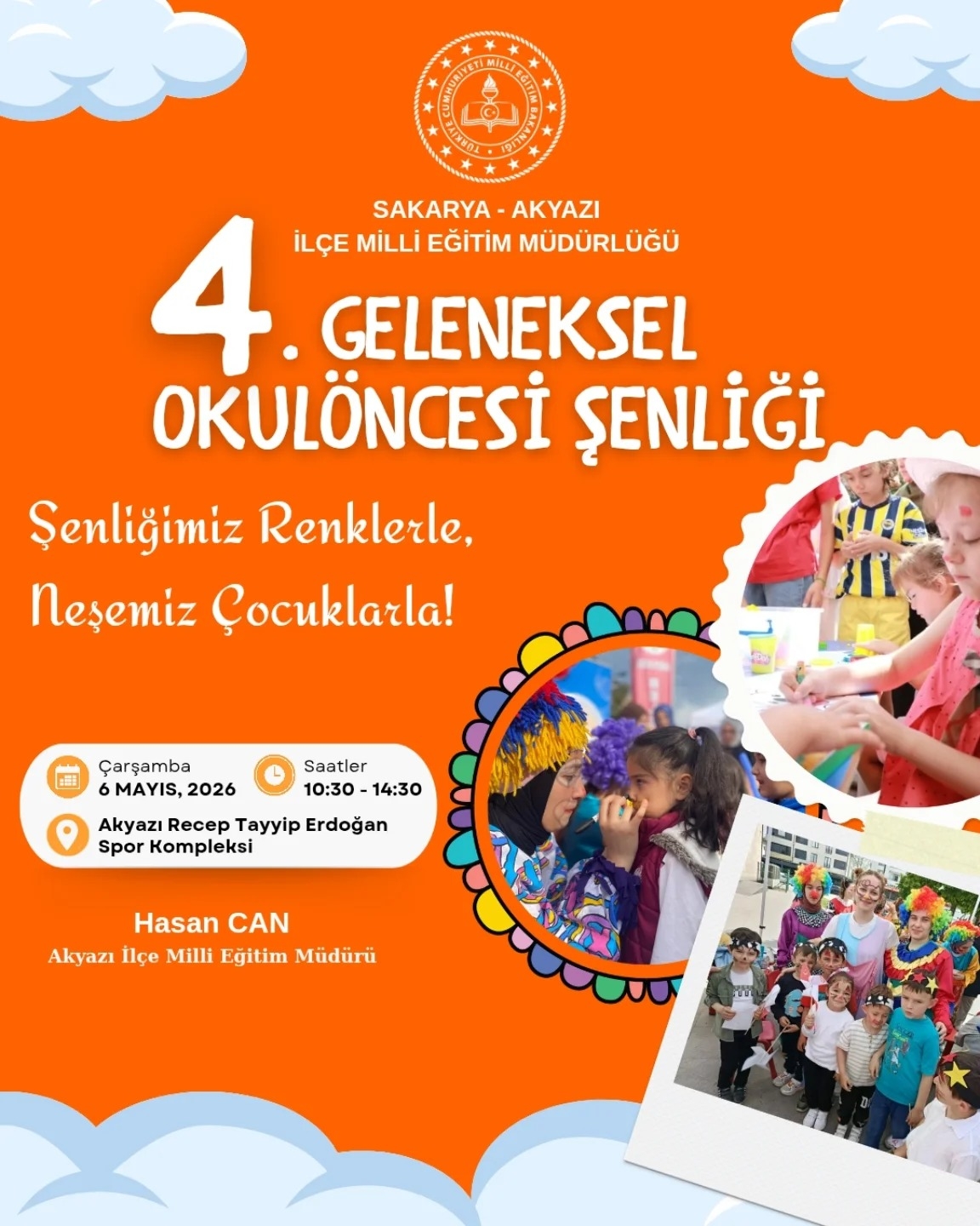 Akyazı’da minikler şenlikte buluşuyor