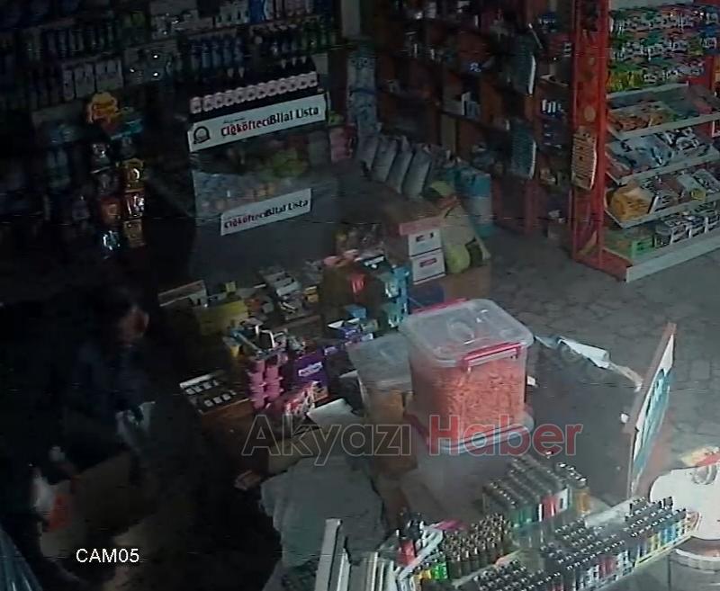 Akyazı’da Pompalı Tüfekli Hırsızlar Marketi Böyle Soydu