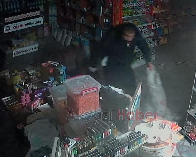Akyazı’da Pompalı Tüfekli Hırsızlar Marketi Böyle Soydu