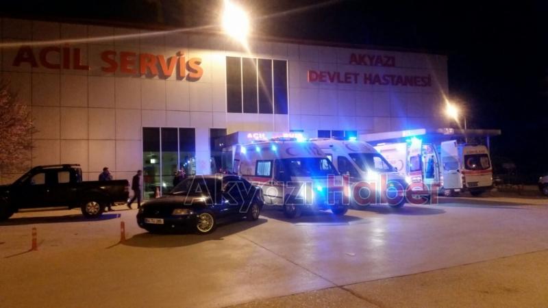 Akyazıda Trafik Kazası