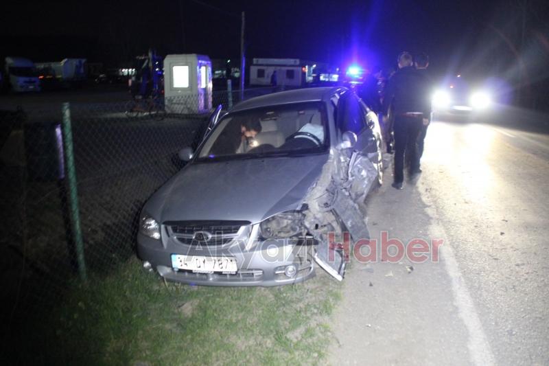 Akyazıda Trafik Kazası