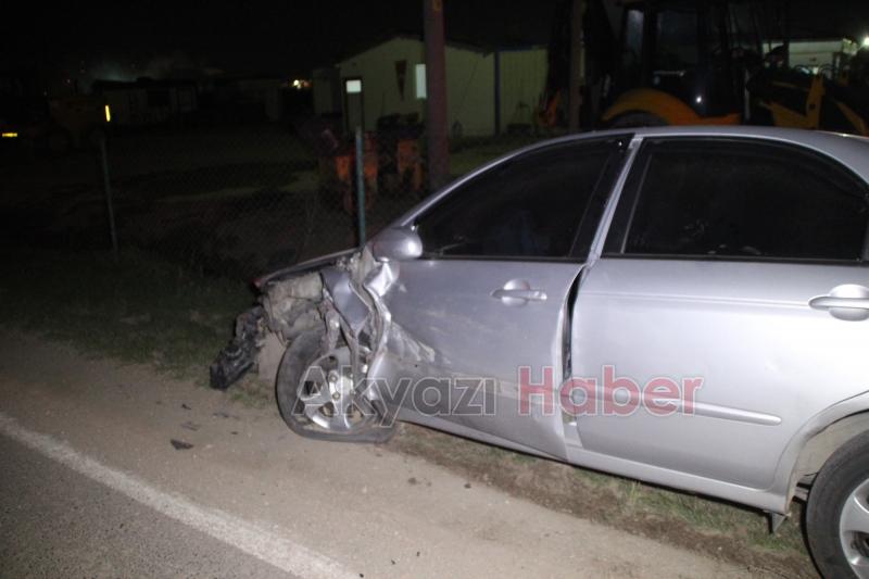 Akyazıda Trafik Kazası