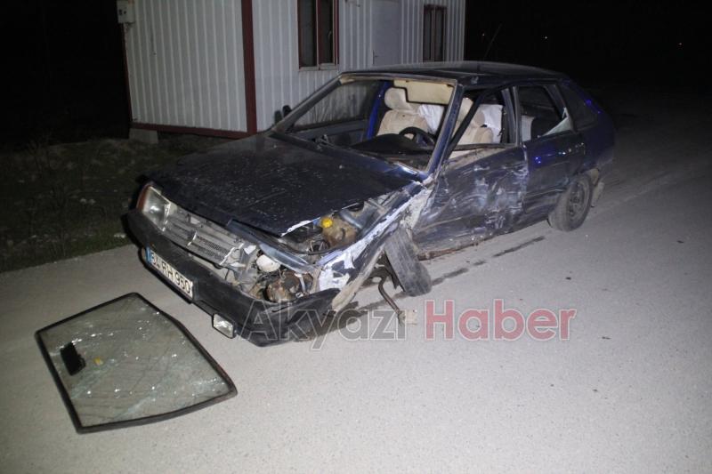 Akyazıda Trafik Kazası