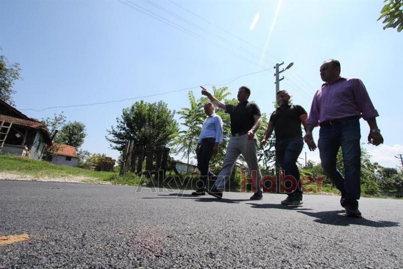 AKYAZIDA YOLLAR SICAK ASFALT İLE BULUŞTU