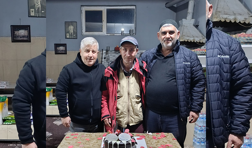 Akyazı’da Yürek Isıtan Sürpriz: 61 Yaşındaki Hüseyin Eren’e İlk Doğum Günü Kutlaması