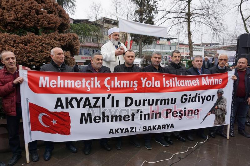 Akyazı’dan Afrin’e Askerimize Destek için Yola Çıktılar