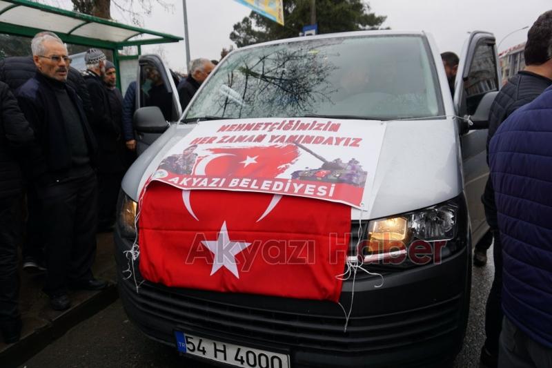 Akyazı’dan Afrin’e Askerimize Destek için Yola Çıktılar