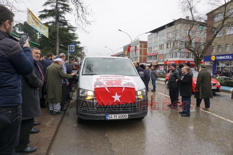 Akyazı’dan Afrin’e Askerimize Destek için Yola Çıktılar