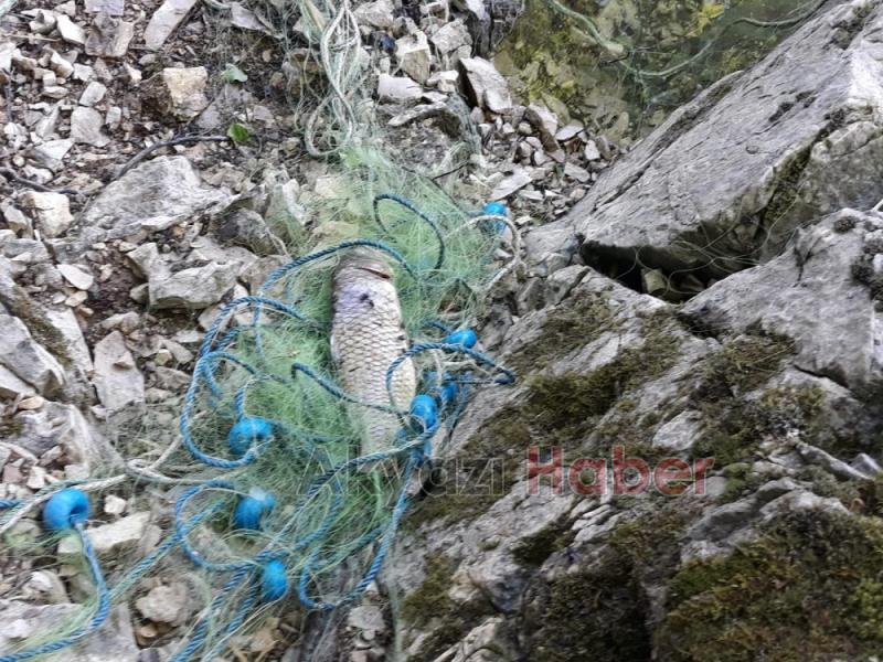 Akyazılı Balıkçılar Sülüklü Göl'de ağları topladı