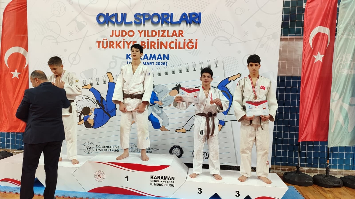 Akyazılı genç judocu Yağız Uzun Türkiye üçüncüsü oldu