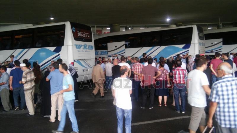 Akyazılı Hacı Adayları Kutsal Topraklara Dualarla Uğurlandı