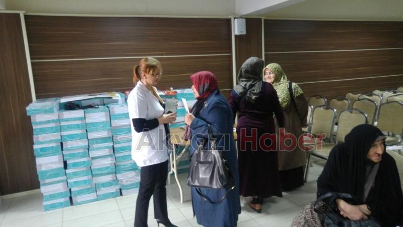 AKYAZILI HACI ADAYLARINA TEMEL SAĞLIK BİLGİLİ SEMİNER VERİLDİ