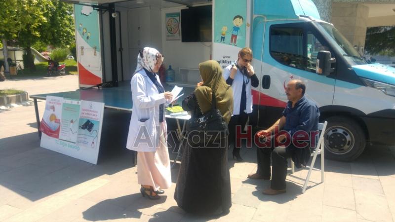 AKYAZILI HACI ADAYLARINA TEMEL SAĞLIK BİLGİLİ SEMİNER VERİLDİ