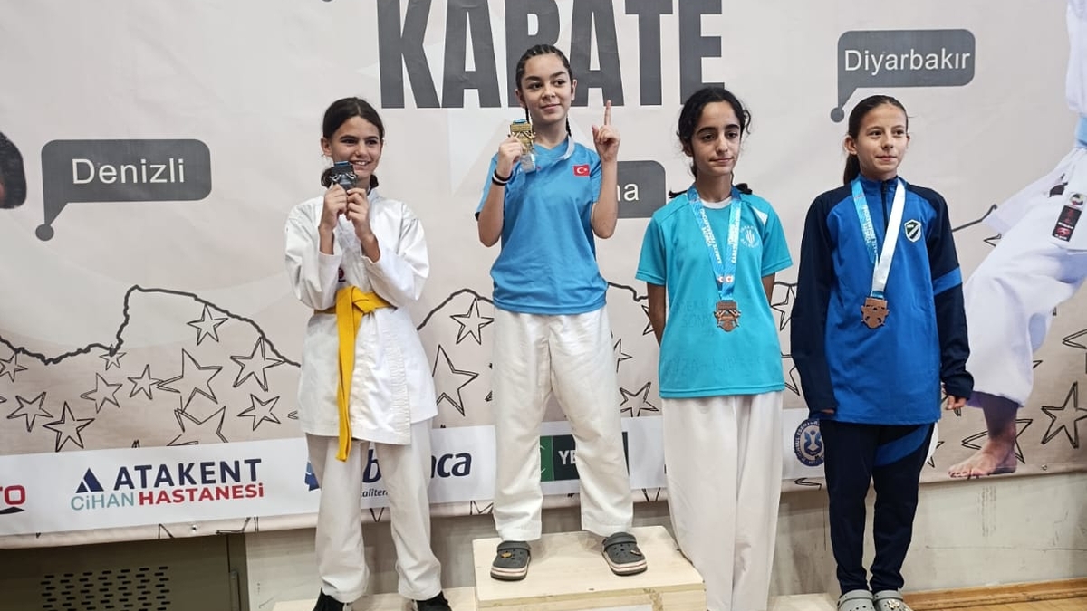 Akyazılı karateciler madalyaları topladı