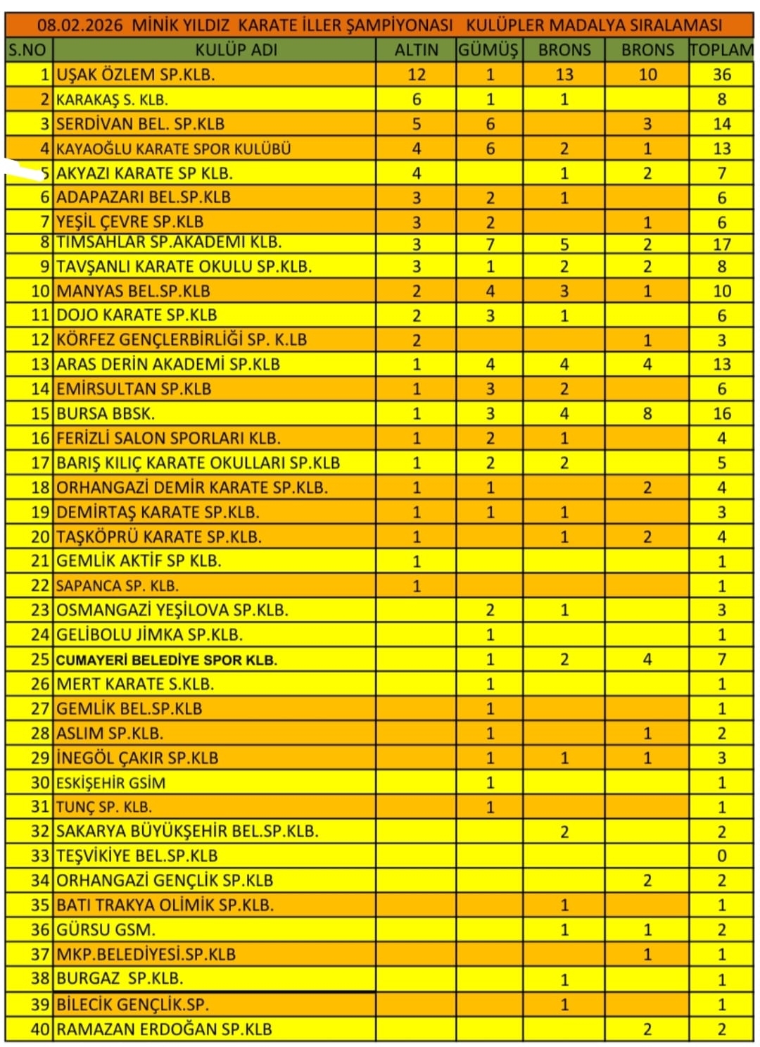 Akyazılı karateciler madalyaları topladı
