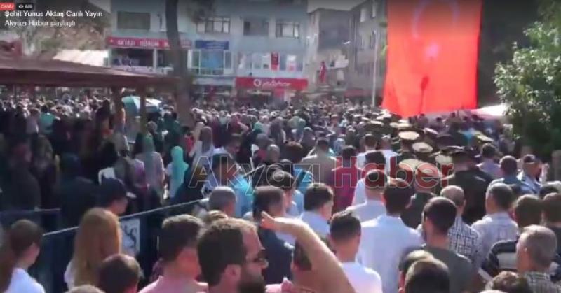Akyazılı Şehit Uzman Çavuş Yunus Aktaş Ebediyete Uğurlandı