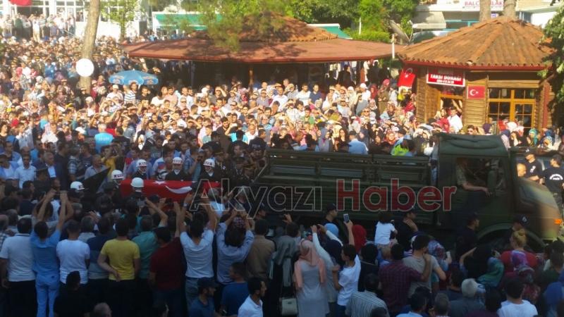 Akyazılı Şehit Uzman Çavuş Yunus Aktaş Ebediyete Uğurlandı