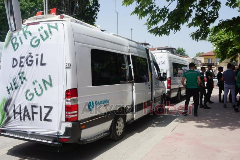 Akyazılı Tatangalar Bursaya Doğru Yola Çıktı