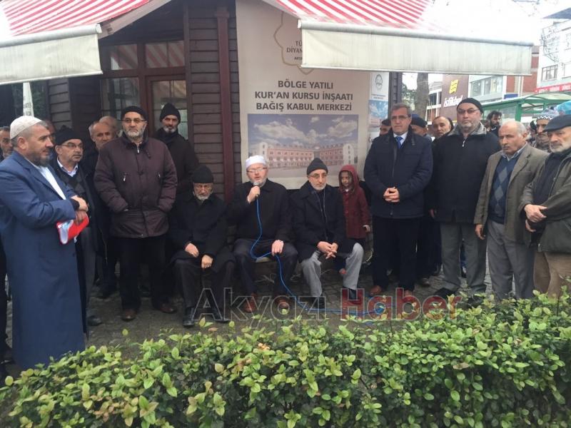 AKYAZILI UMRECİLER DUALARLA UĞURLANDI