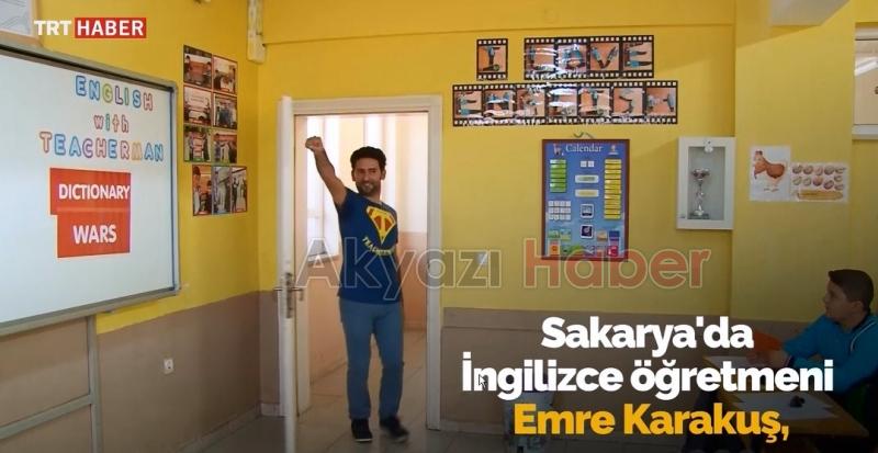 Akyazının eğlenceli İngilizce öğretmeni Teacherman