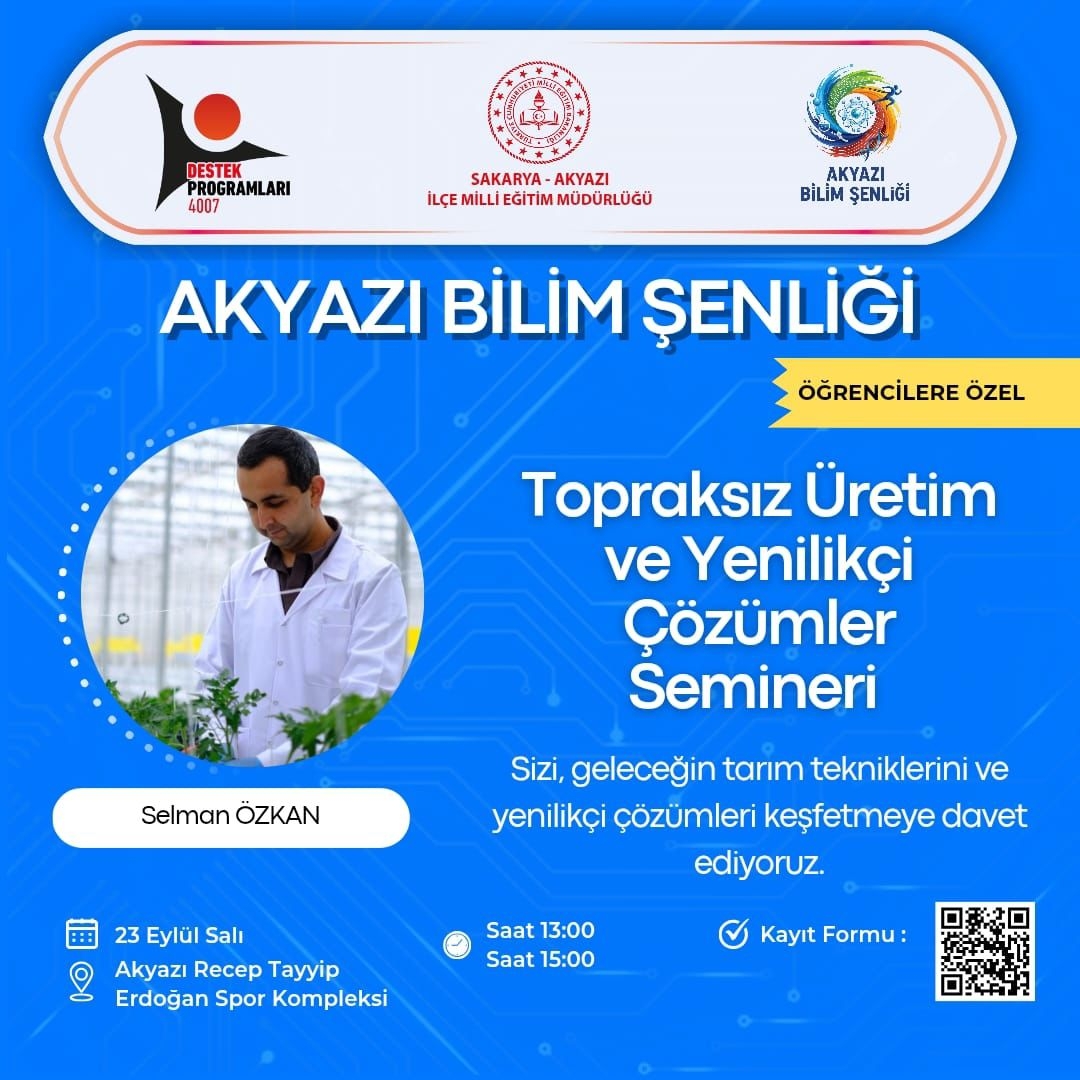 Akyazı’nın ilk bilim şenliği kapılarını açıyor