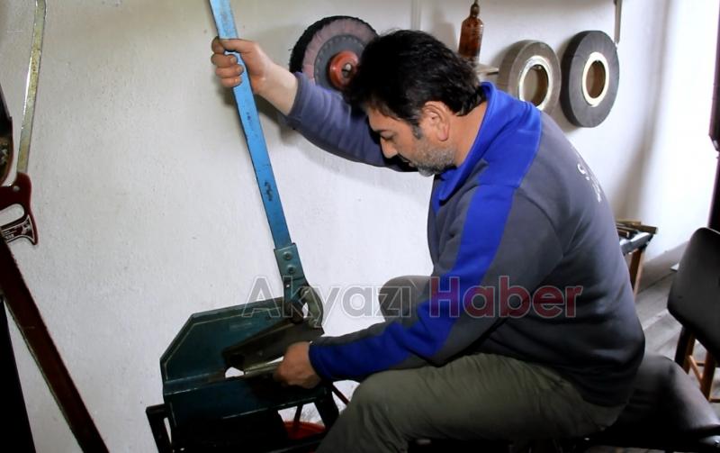 Akyazının tek kadın bıçak ustasının hikayesi