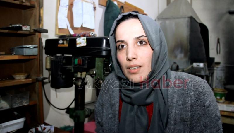 Akyazının tek kadın bıçak ustasının hikayesi