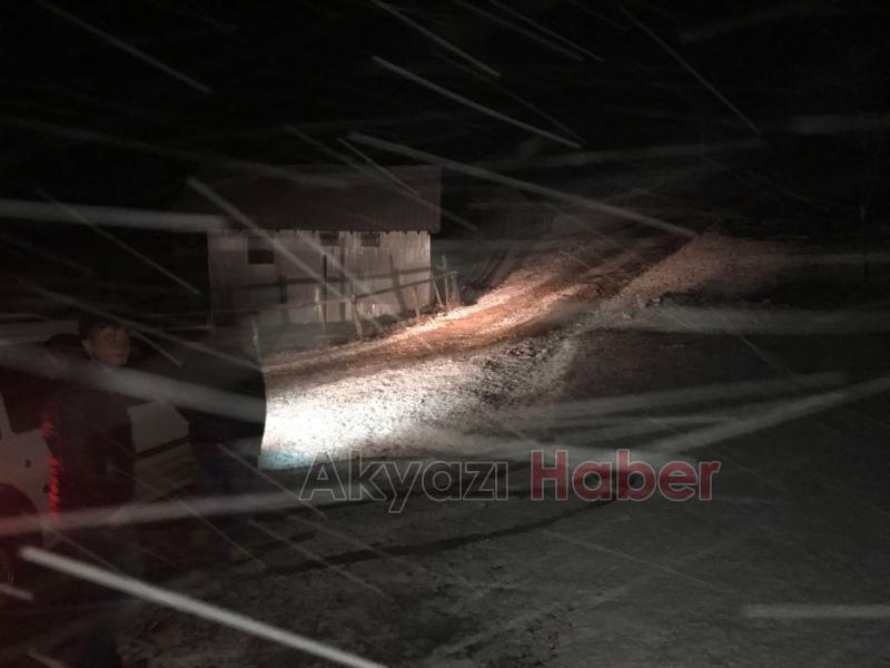Akyazı’nın Yüksek Kesimlerine Kar Yağdı