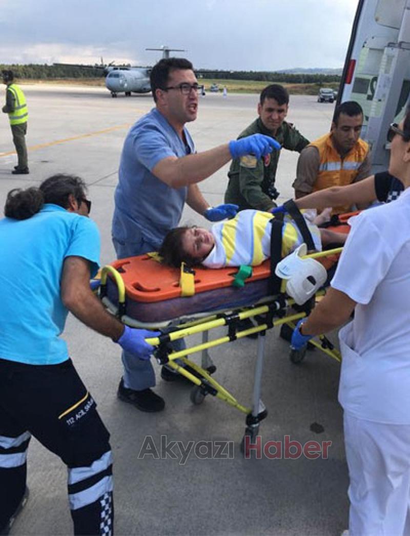 Alabora olan tekneden kurtarılanlar tedavi altına alındı