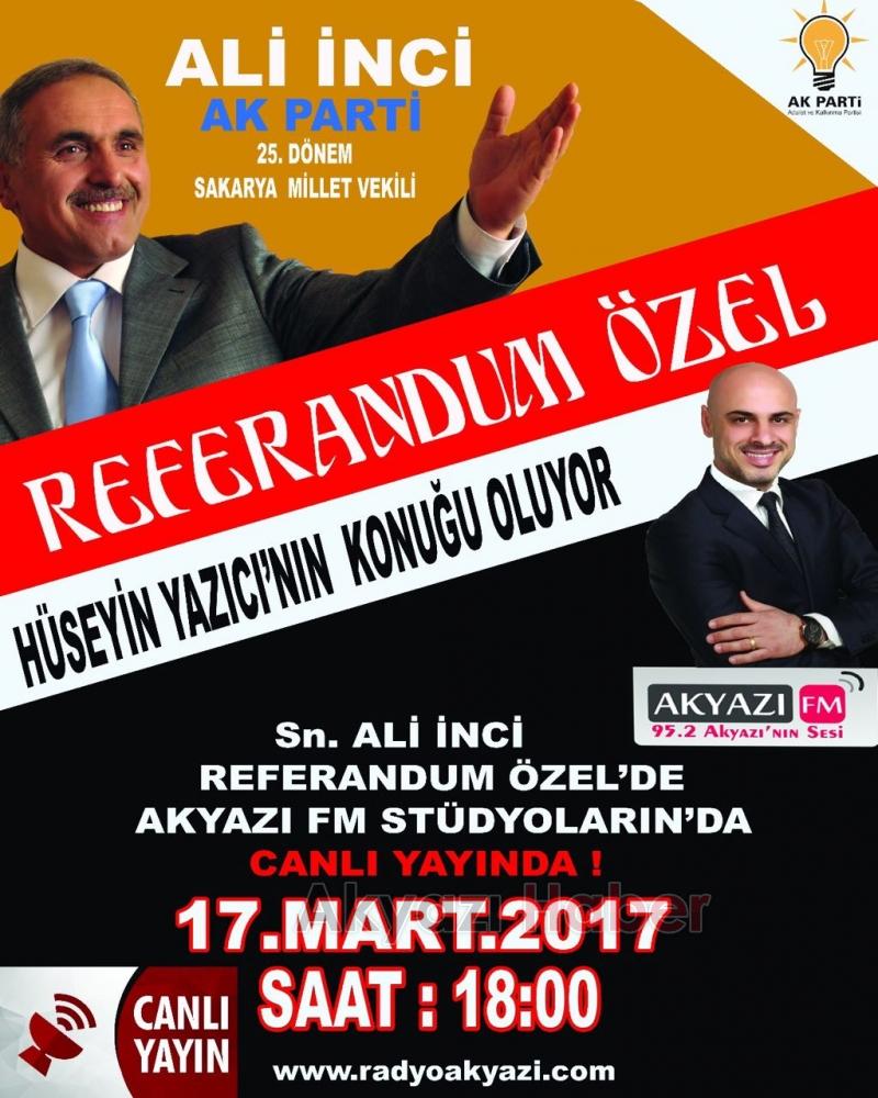 Ali İnci Akyazı Fm in Konuğu Oluyor