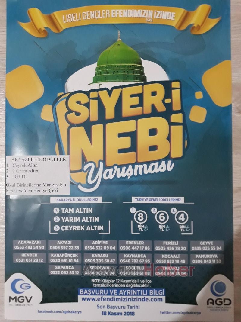 SİYERİ NEBİ YARIŞMASI BAŞVURULARI BAŞLADI