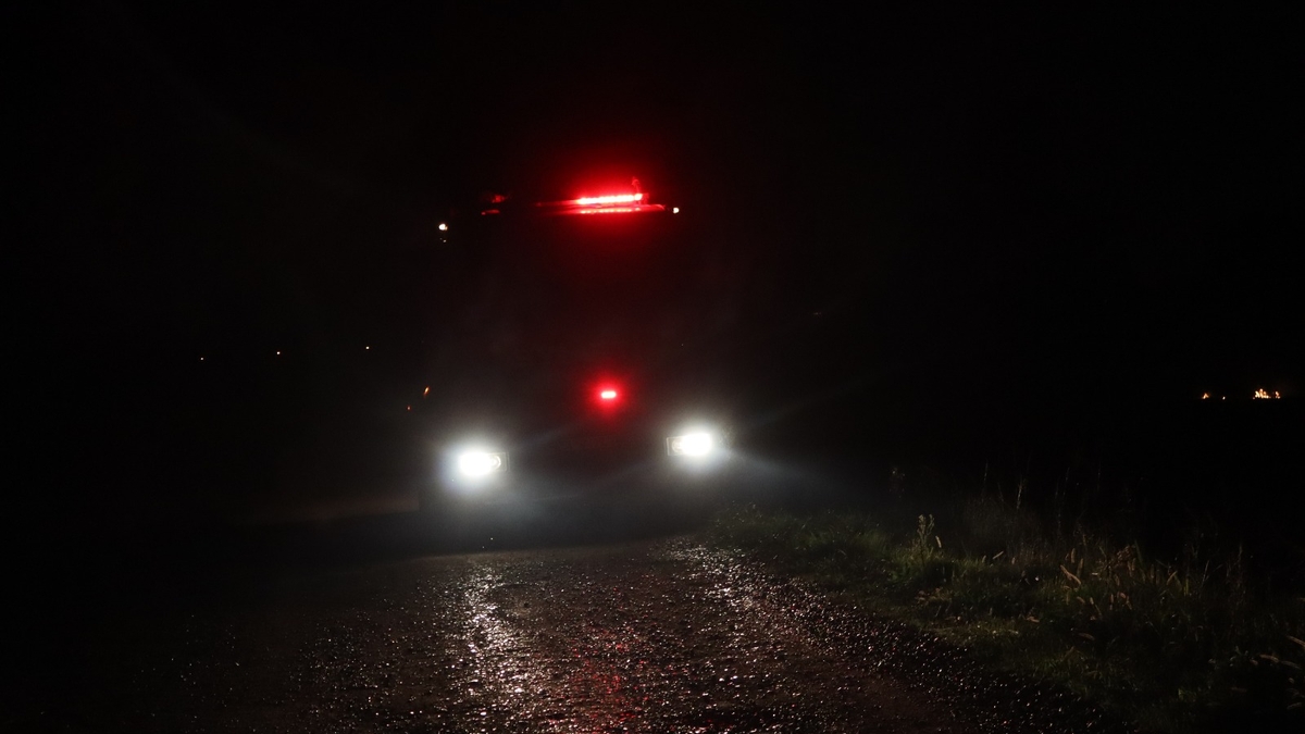 Anız yangınına itfaiye müdahale etti