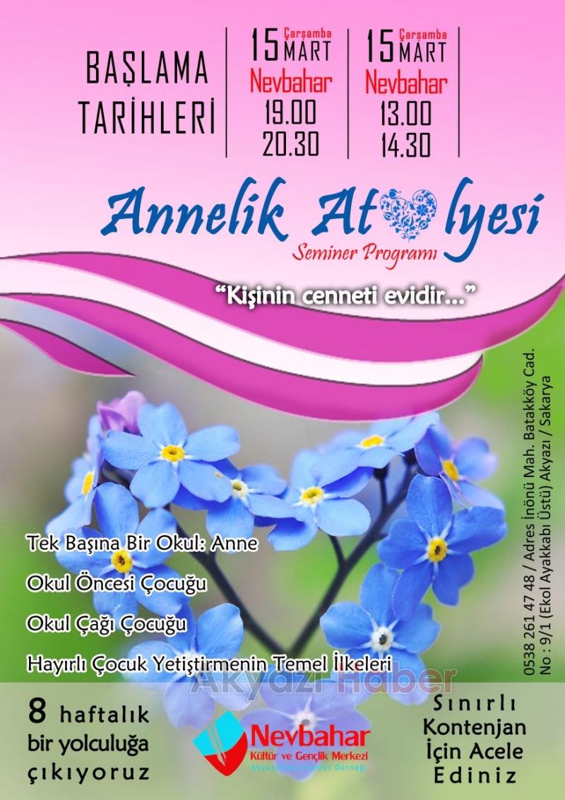 Annelik Atölyesi Seminer Programına Davet
