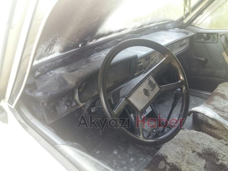 Araç Yangını Korkuttu