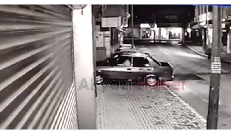 Aracıyla dükkana daldı böyle kaçtı 
