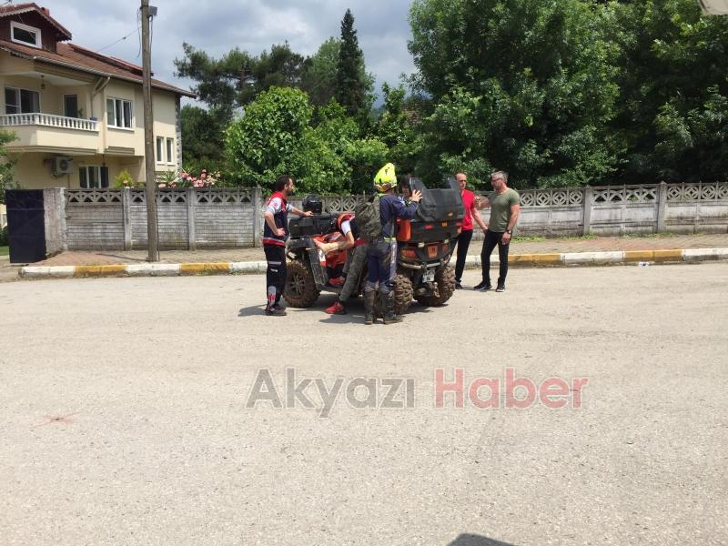 ARAZi MOTORUYŞA DÜŞEREK YARALANAN KiŞi KURTARILDI