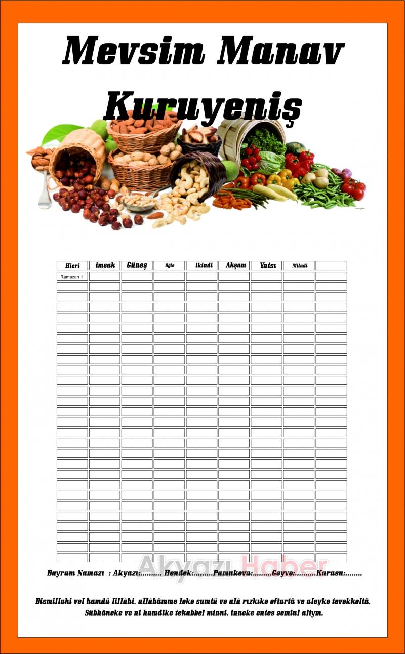 Asel Ajansdan Özel İmsakiyeler