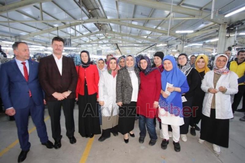 Atabekten Akyazı çıkarması  Şehit Ailesini ziyaret etti  Fabrikalarda işçilerle buluştu