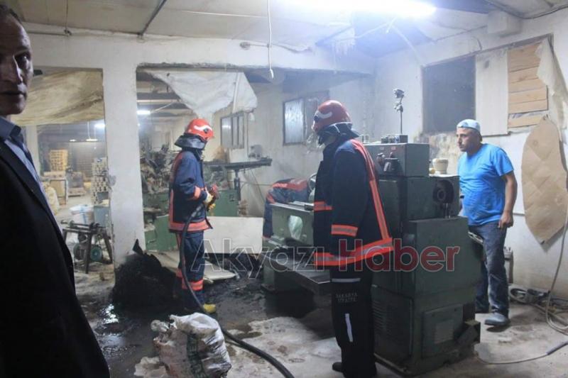 Atölyede Çıkan Yangın Büyümeden Söndürüldü