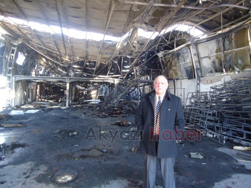 ATSO BAŞKANI ŞİNASİ BAYRAKTAR YANGIN YERİNDE İNCELEME YAPTI