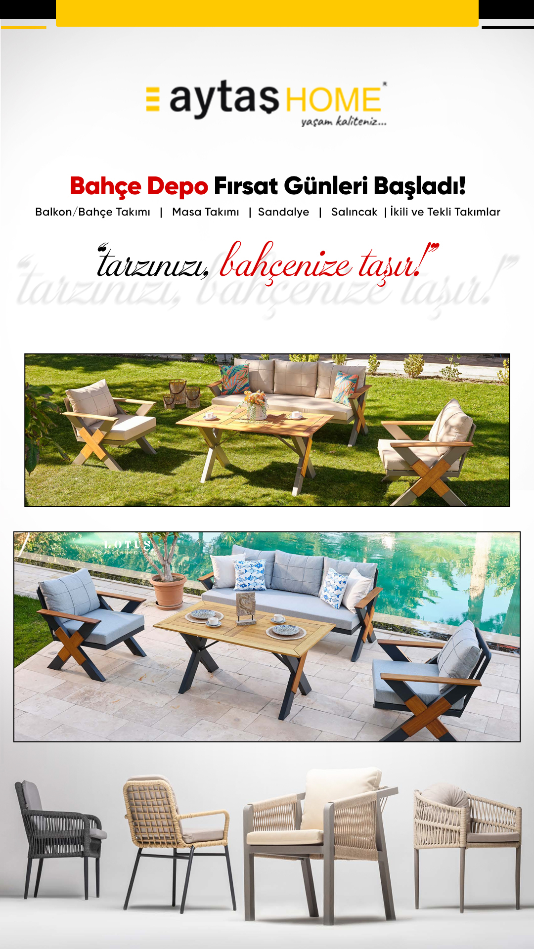Aytaş Home Bahçe Depo Sonbahar Günleri Başladı!
