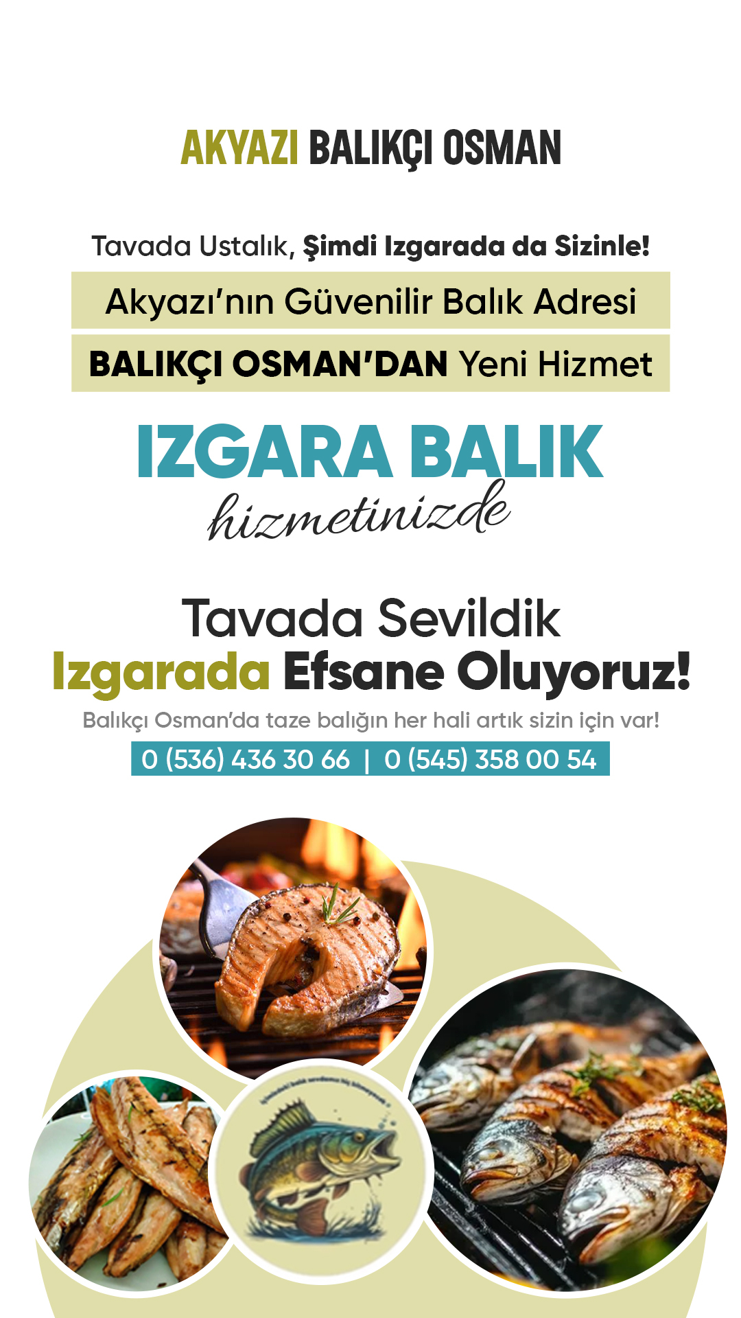 Balıkçı Osman’dan Akyazı’ya Yeni Hizmet: IZGARA BALIK Hizmeti Başladı!