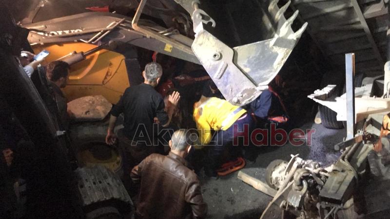 İnanılmaz kaza, 1,5 saatte kurtarıldı